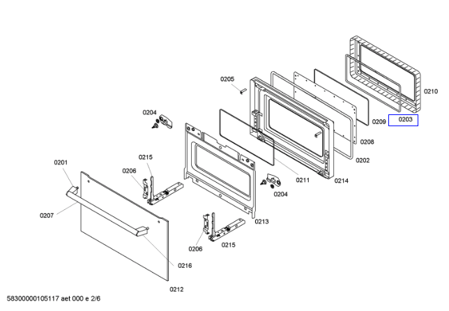 Bosch oven Door inner glass Seal Gasket HBC86K750A, HBC84K553A,*6068,_description(1)