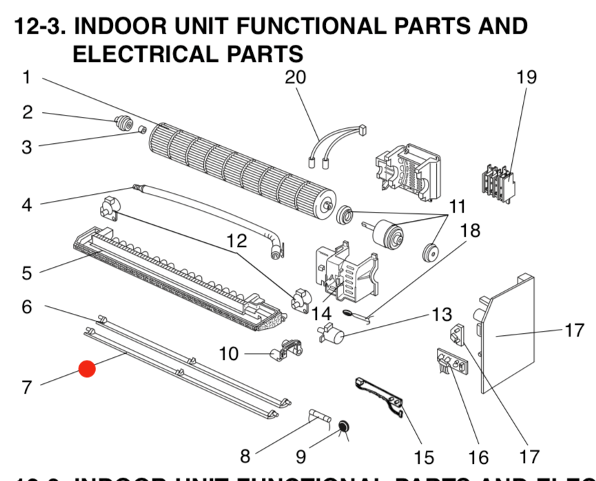 Mitsubishi AIRCON Vane upper MSZ-GE_description(1)