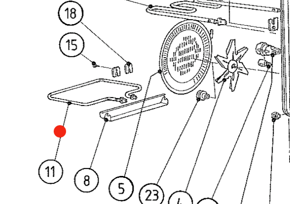 ATLAS WESTINGHOUSE SIMPSON LOWER BAKE ELEMENT 1 Mercury, Columbo, Neptune, Saturn, Gemini, Polaris, Apollo, Alpha, *OE21_description(1)