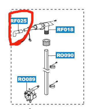 Samsung Fridge Water Pipe or inlet hose for icemaker srs584dp,_description(1)
