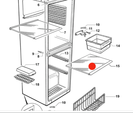 Elba Fisher Paykel ***Freezer Glass shelf ***813988_description(1)