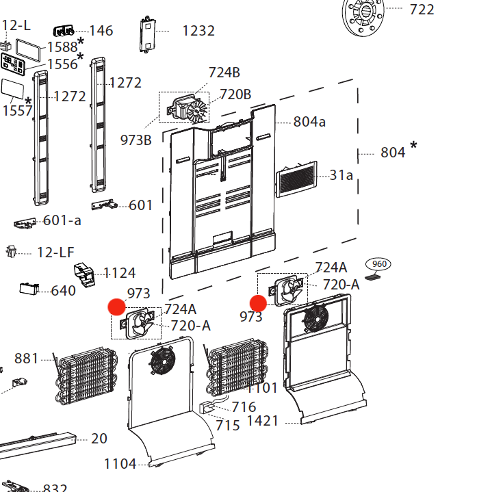Smeg Freezer motor fan inside the freezer section FQ60XPA,_description(1)