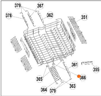 WESTINGHOUSE blanco FOLDING SPIKES MECHANISM-2, WSF6608, WSF6608w, 42058866, _description(2)