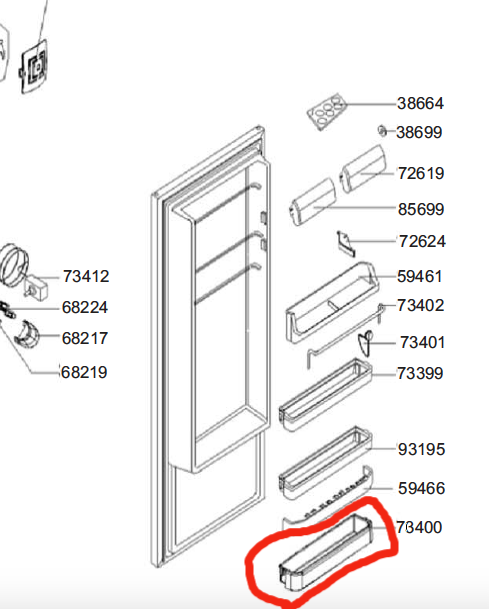 Smeg Fridge Bottle Shelf FAB28QWR1, FAB28RUJ1, Fab28rbv3, FAB28RP1, FAB28RCS1, FAB28LP1,_description(1)