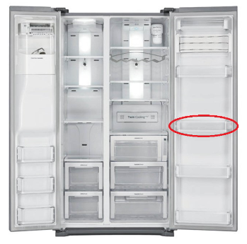 Samsung Fridge door shelf Middle on door SRS684GDHB SRS702GDHSS SRS684GDHSS SRS683GDHLS SRS676GDHLS, 807A_description(1)