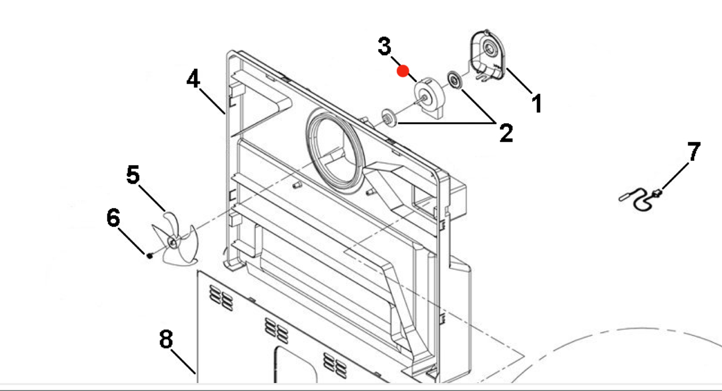 FISHER PAYKEL AND HAIER fan MOTOR FOR FRIDGE H2MK4M102018000N_description(1)