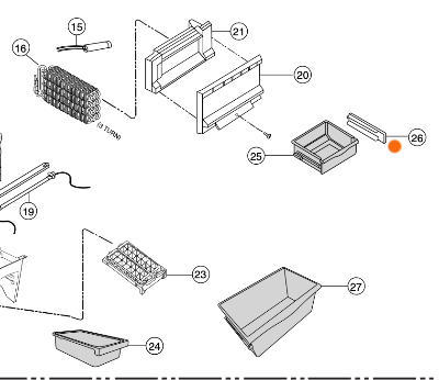 Panasonic Fridge Drawer Rail Right Side NR-BR34AMSAU NR-BR34AMWAU, ***203451_description(1)