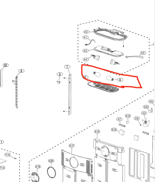 SAMSUNG FRIDGE LAMP GLOBE BULB Fridge section 60 Watt, price for each_description(1)