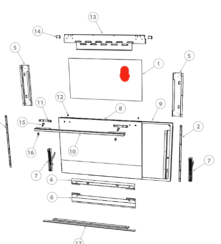 Fisher Paykel Oven Inner inner Door Glass 546380P_description(2)