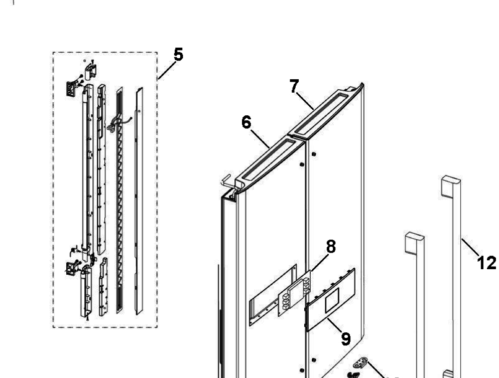 Haier Fridge Freezer Door Heater Mullion HTD647S, HTD647ASS, HTD647AS, HFD647WISS, HTD647W, h0060825621_description(1)