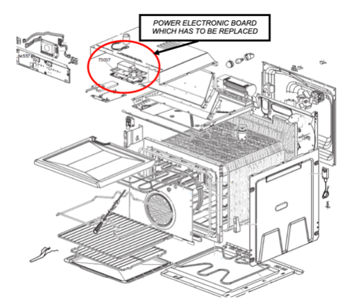 Smeg Oven PCB power controller board SAP306X-8,_description(2)