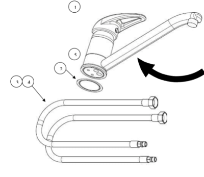 Robin Hood and Fisher Paykel Supe Tubs Tap ST3500 SPOUT SWIVEL SGL LVR NZ,  *1193_description(1)