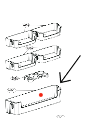 LG Fridge Bottle Shelf MAN62769003. GB-306NP.APZRAP1  _description(1)