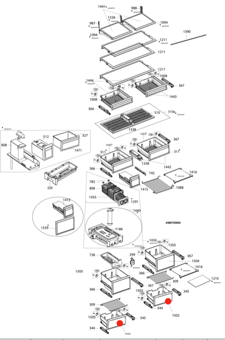 SMEG BEKO Freezer Lowest draw left or right FQ60XPA 1052,_description(1)