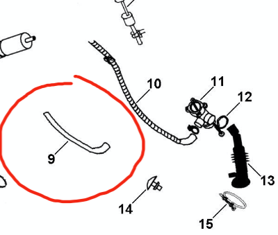 HAIER WASHING MACHINE Sub DRAIN HOSE WH8060, WH756012, WD8560. WH7560, WH8560, HWM85-1482, HWM85, HWM75, HWF85AW1, HW75AW1,_description(1)