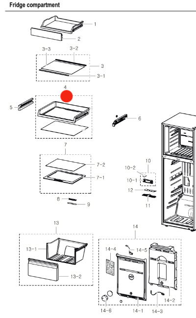 samsung fridge SHELF Easdy SLIDE SR340MW, sr320mls, SR319MW, SR340MW,_description(1)