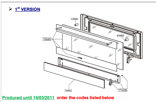 SMEG OVEN door glass spacer C9GMNA,_description(2)