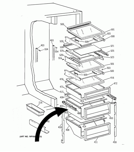 GE Fridge top draw TPG21BRDABB,_description(1)