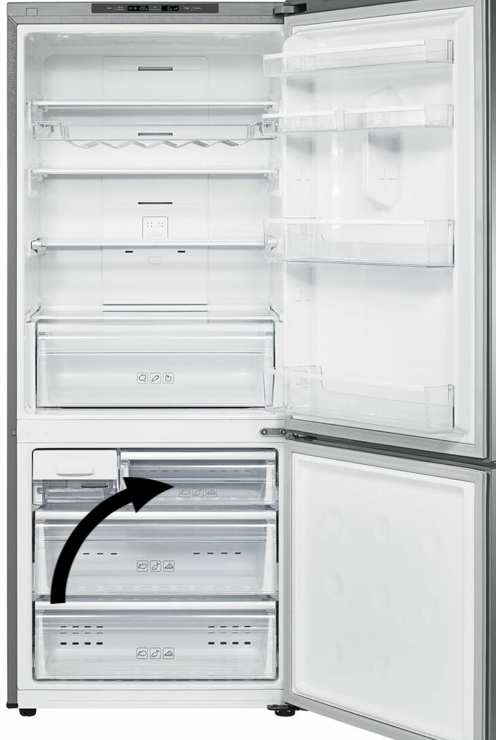 Samsung Freezer Mini Basket Bin Upper side to ice maker SRL450els, SRL458ELS, SRL454DSP SRL453DW SRL457MW SRL455DLS,_description(1)