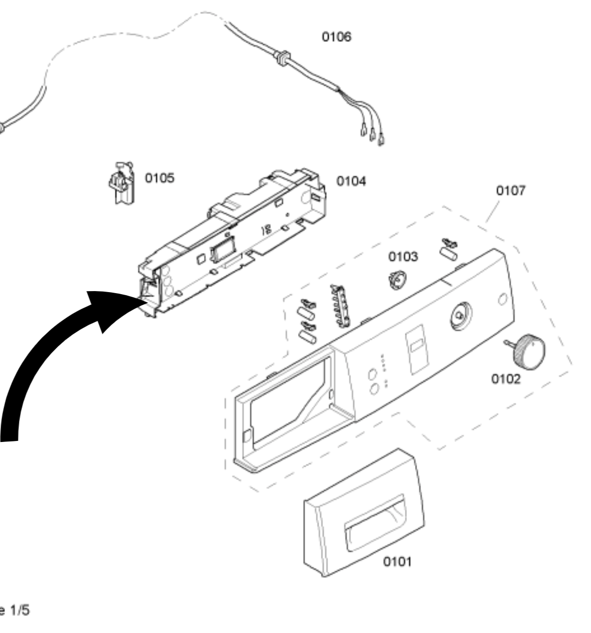 BOSCH Dryer PCB 9000152915, Only for WTE86300AU/05, WTE86300AU/08,_description(1)