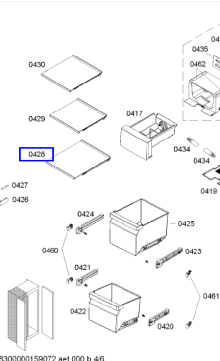 BOSCH Freezer 3rd from top KAD62V40AU/01, KAN62V00AU/06, *9804_description(1)