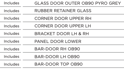 Fisher Paykel single or Double Oven OUTER Door Glass AND PANEL BEHIND IT OB90S9MEPX2 80824-B, *576PP_description(1)