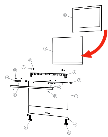 Fisher Paykel Oven Door Mid Glass OB60SC5cex1, OB60SC7VEX1, OB60SC8DEPX2, OB60SC9DEPX1,_description(1)