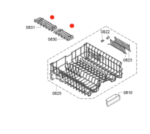 Bosch Dishwasher Upper Basket side rack SMS46KI02A/01,_description(1)