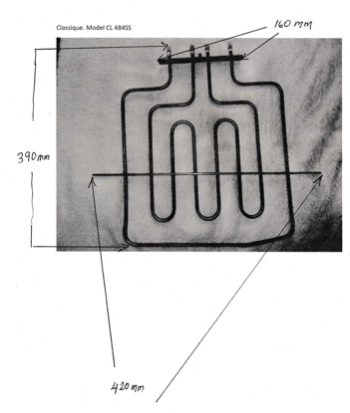 Classique OVEN Grill ELEMENT CL484SS, CL484WH,_description(1)