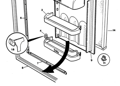 Fisher Paykel freezer DOOR seal Gasket f230 c270r, c270l screw type NO LONGER AVAILABLE ,_description(1)