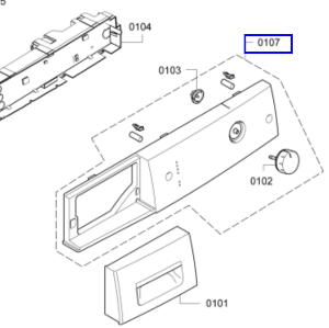 Bosch Dryer Front Control Panel WTE84101AU/38,_description(1)