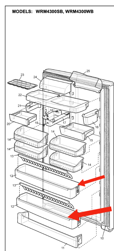 Westinghouse and Simpson fridge Bottle shelf 1441945_description(2)