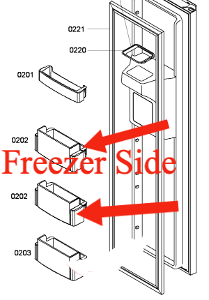 Bosch Simense Freezer door shelf 2nd and 3th from low 446042_description(1)