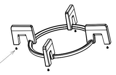 fisher paykel OVEN TRIVET FOOT RUBBER kit large and small CG903DNGGB4, cg903dlpgb1, cg302dlpgb1,_description(1)