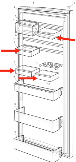 Electrolux Westinghouse Fridge Middle Or Top Half Shelf WBE4514SA ERE5047SB-R, ERE5047Sa_description(1)