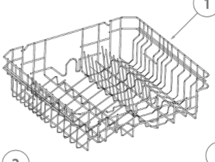 HAIER DISHWASHER Upper Basket HDW13G1W, HDW13G1x, DW60fex1, ***525_description(1)