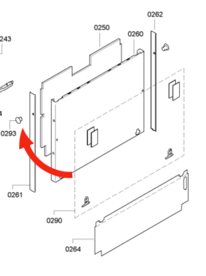 BOSCH DISHWASHER SCREW PLUG Cap for stainless steel bar, outside door SBI69M15AU, _description(1)