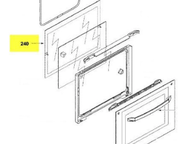 Blanco Oven Door Inner glass BOSE69TX PYRO, BOSE6APX,_description(1)