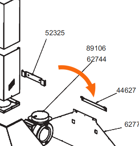 SMEG Rangehood low Bracket REAR MOUNT, FOLDED KD120X-2,_description(1)