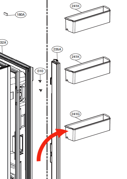 LG Fridge Bottom Shelf Left Door 71303_description(3)