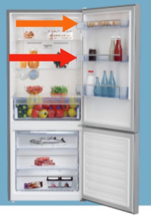 Beko Fridge Middle or top shelf BBM407PX,_description(1)