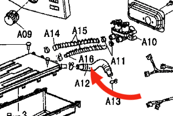 Panasonic Washing Machine Suction Hose from dispenser to drum A12,_description(1)