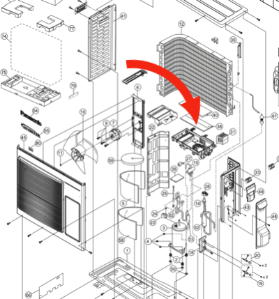 Panasonic Air-condition and Heat Pump Main CU-Z50VKR,_description(1)
