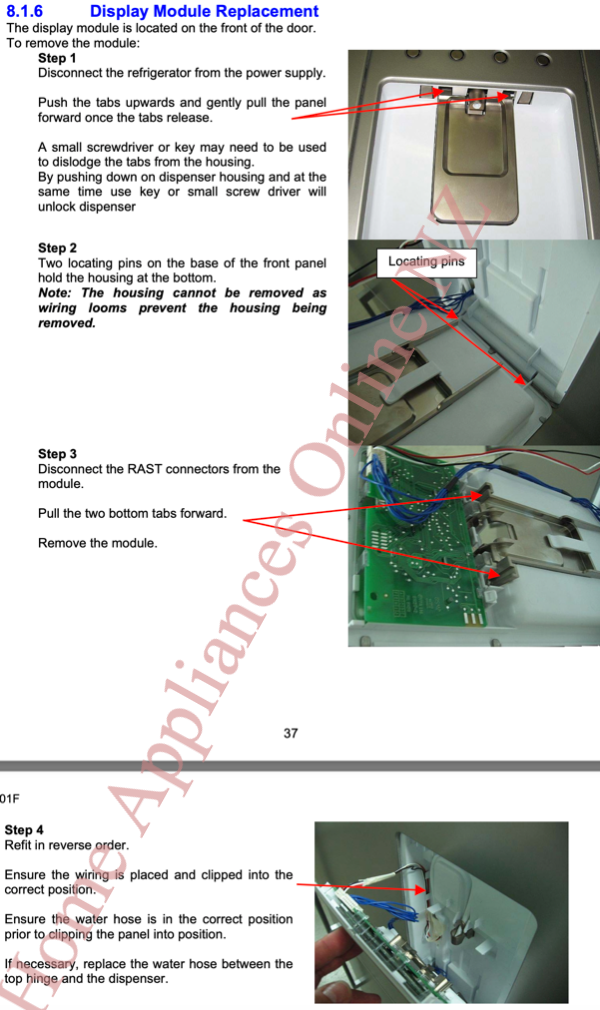 fisher paykel fridge display control ice and water_description(2)