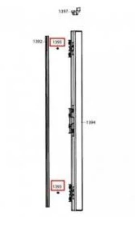 Smeg Beko Fridge Door flapper french door Spring FQ60XPA FQ60XPA1, SBS-FQ60XPA,_description(1)