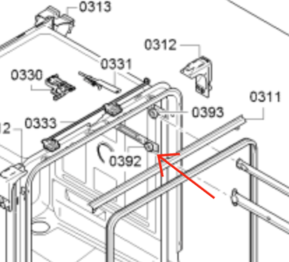 Bosch Simense Neff Dishwasher Upper Basket Rail Wheel Repair Kit,_description(1)