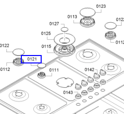 Bosch Simense Neff Gagganaeu gas burner Auxilary cap,_description(2)
