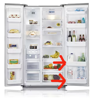 Lg Fridge side by side Door Shelf lower for fridge side 5004JS1007C_description(2)