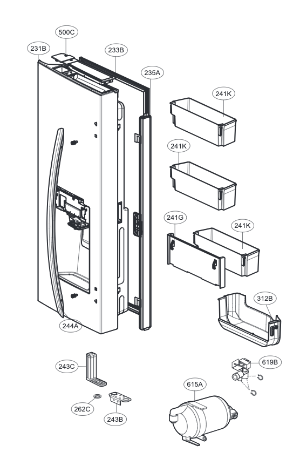 LG  Fridge Left Door Shelf GF-L677SL 241 KLFXS26973S_description(1)