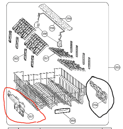 Westinghouse Blanco Dishwasher Upper Basket WSF6608W WSF6608X,_description(1)